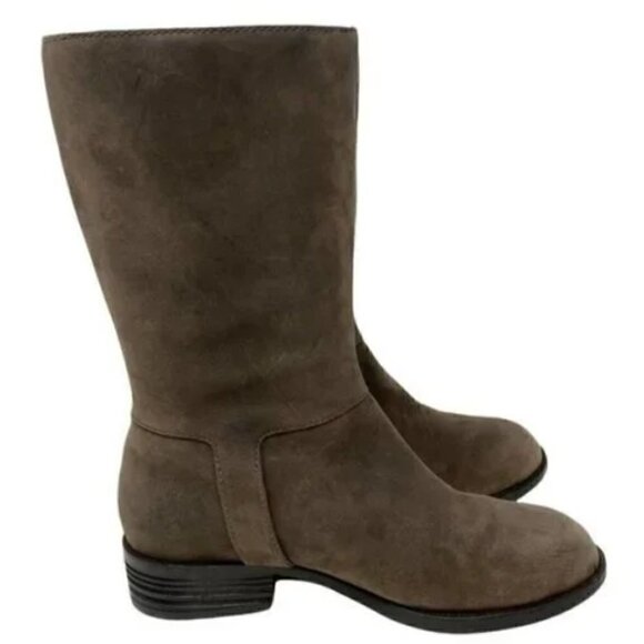 Cole Haan Tantivy Brown Distressed Leather Mid-Calf Engineer boots - Size 8 - Picture 5 of 10